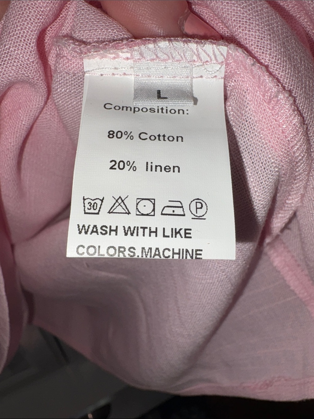 Light Pink Ruffle Neck Tunic - Picture 8 of 9